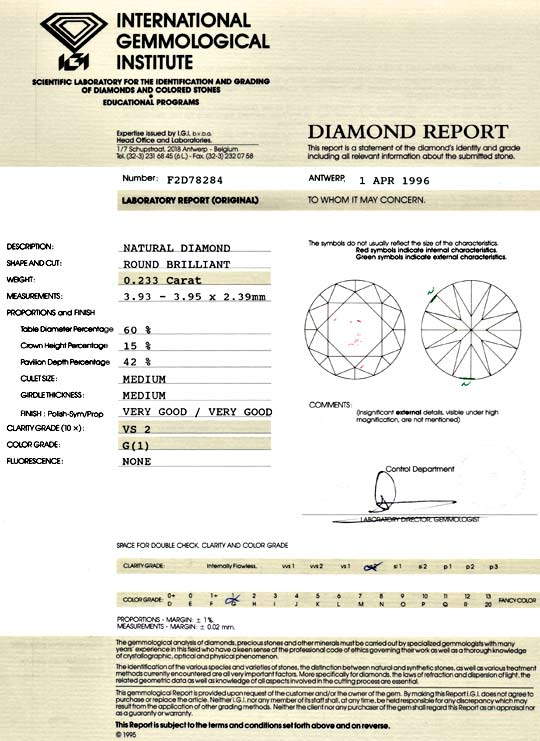 Foto 9 - 0,233 Brillant IGI feines Weiss VS Diamant VG/VG, D5984