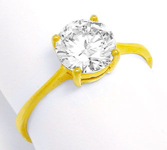 Foto 1 - Juwelier, Gelbgold-Ring mit Grossem Stein! 14Karat/585, S0660