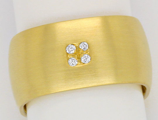 Foto 2 - Breiter super massiver Brillant-Diamant-Ring Gelb Gold, S4247