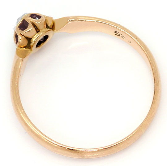 Foto 3 - Original antiker Diamant-Ring 0,27 Diamant Rose Rotgold, S4712